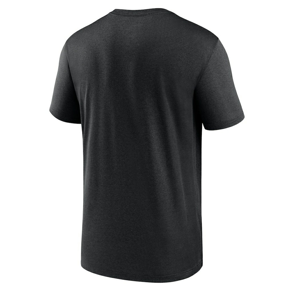 Las Vegas Raiders Horizontal Lockup Legend Performance T-Shirt - Black - Nike