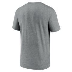 Las Vegas Raiders Horizontal Lockup Legend Performance T-Shirt - Heather Charcoal - Nike