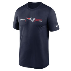 New England Patriots Horizontal Lockup Legend T-Shirt - Navy - Nike
