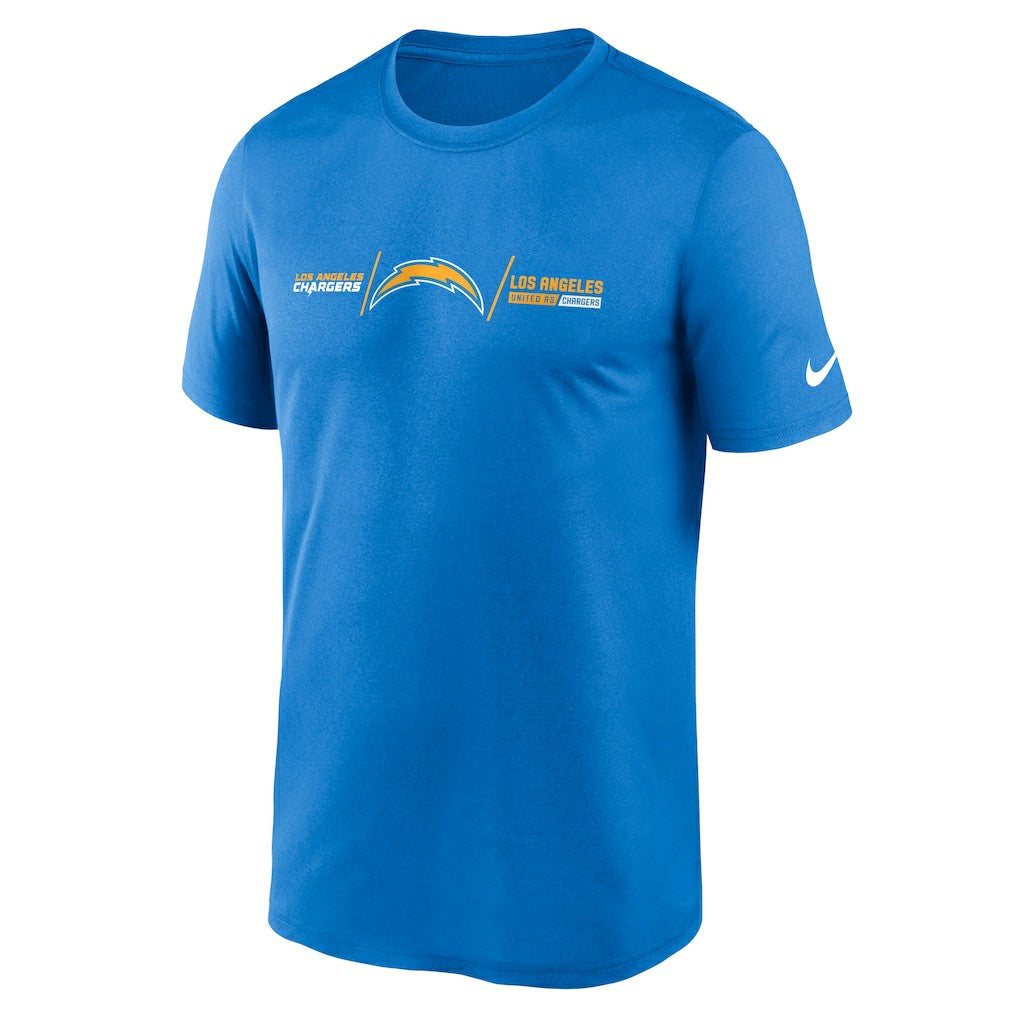 Los Angeles Chargers Horizontal Lockup Legend T-Shirt - Powder Blue - Nike