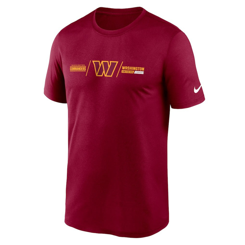 Washington Commanders Horizontal Lockup Legend T-Shirt - Burgundy - Nike