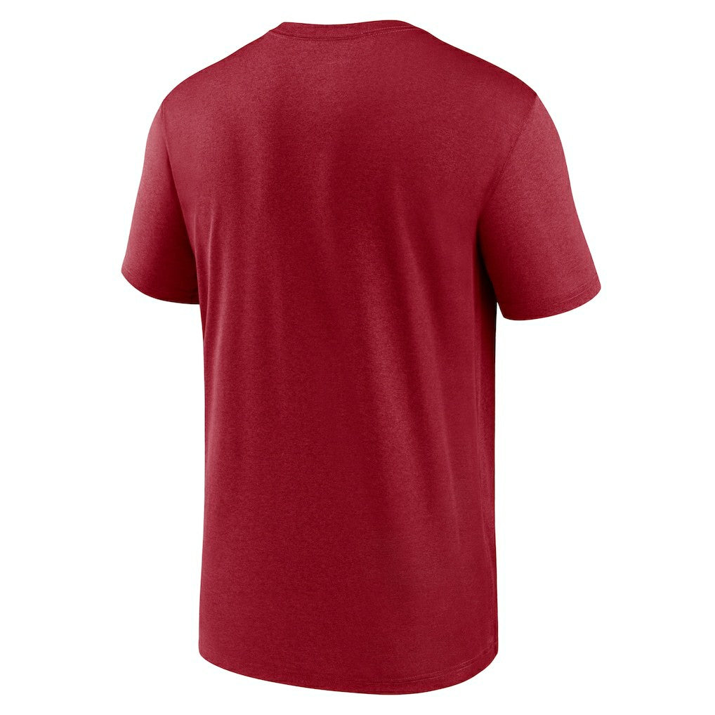 Arizona Cardinals Horizontal Lockup Legend Performance T-Shirt - Cardinal - Nike