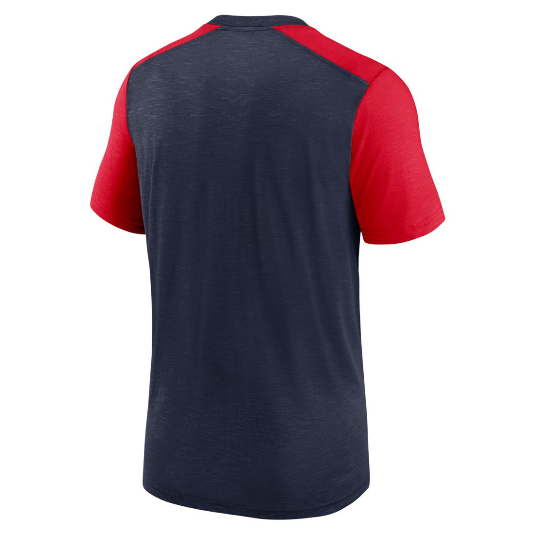 Tennessee Titans Color Block Team Name T-Shirt - Heathered Navy/Heathered Red - Nike