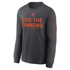 Tampa Bay Buccaneers Team Slogan Long Sleeve T-Shirt - Anthracite - Nike