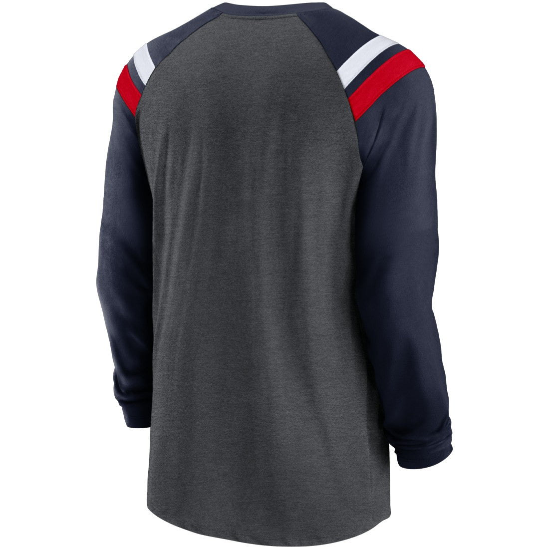 Tennessee Titans Tri-Blend Raglan Athletic Long Sleeve Fashion T-Shirt - Heathered Charcoal/Navy - Nike