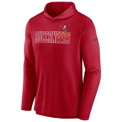 Tampa Bay Buccaneers Lightweight Performance Hooded Long Sleeve T-Shirt - Red - Nike
