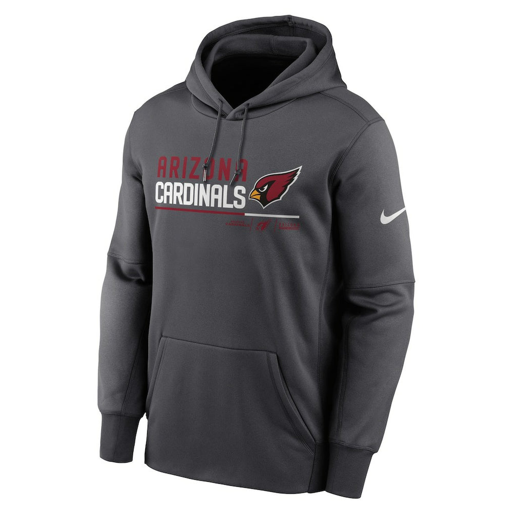 Arizona Cardinals Prime Logo Name Split Pullover Hoodie - Anthracite - Nike