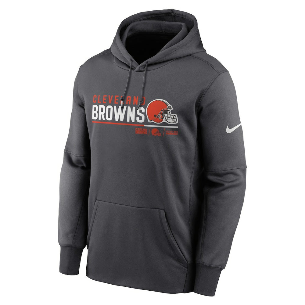 Cleveland Browns Prime Logo Name Split Pullover Hoodie - Anthracite - Nike