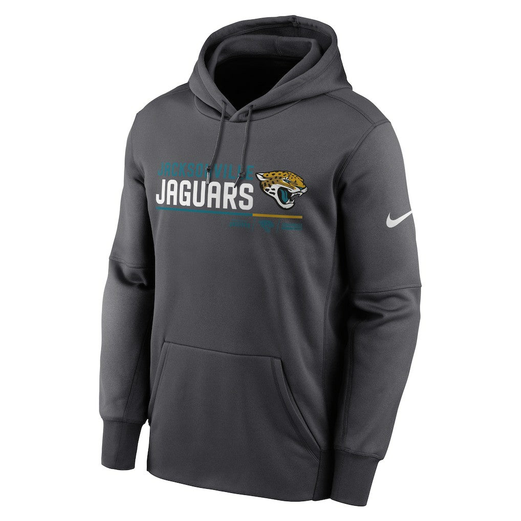 Jacksonville Jaguars Prime Logo Name Split Pullover Hoodie - Anthracite - Nike