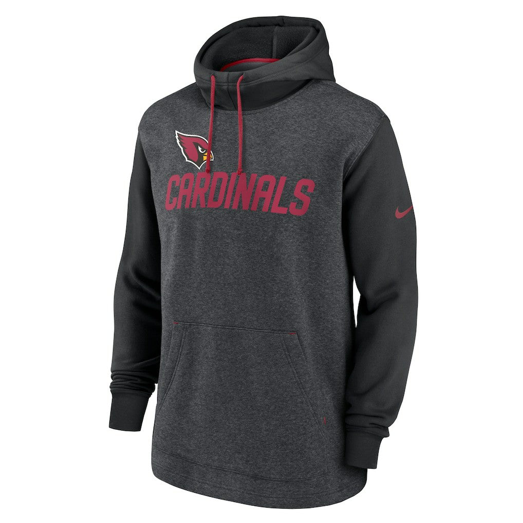 Arizona Cardinals Surrey Legacy Pullover Hoodie - Heathered Charcoal/Black - Nike