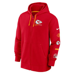Kansas City Chiefs Surrey Full-Zip Hoodie - Red - Nike