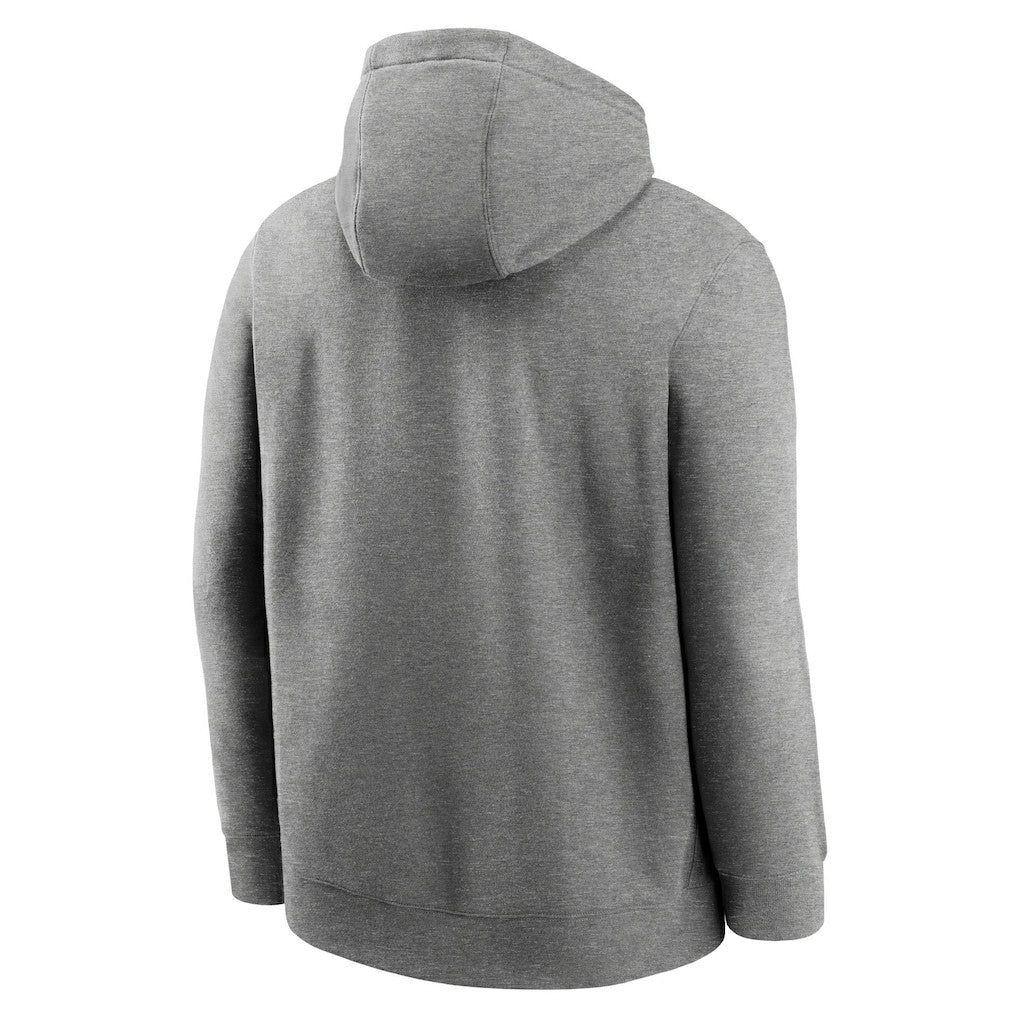 Oakland Raiders Rewind Club Fleece Pullover Hoodie - Heathered Gray - Nike
