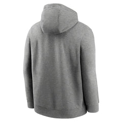 Oakland Raiders Rewind Club Fleece Pullover Hoodie - Heathered Gray - Nike