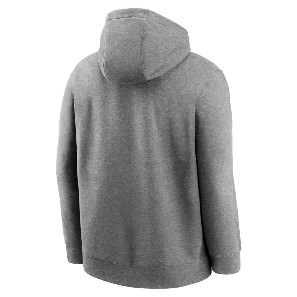 New York Jets Rewind Club Fleece Pullover Hoodie - Heathered Gray - Nike