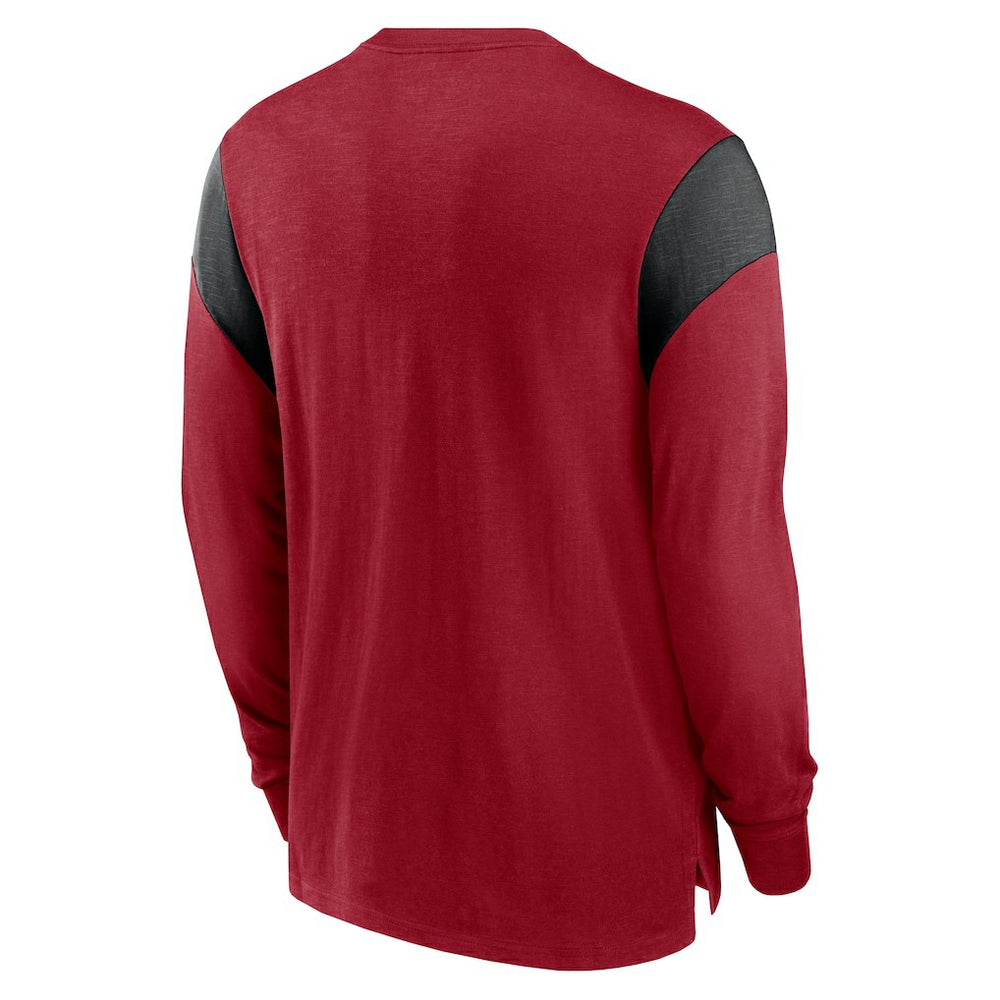 Arizona Cardinals Rewind Playback Helmet Long Sleeve T-Shirt - Cardinal - Nike