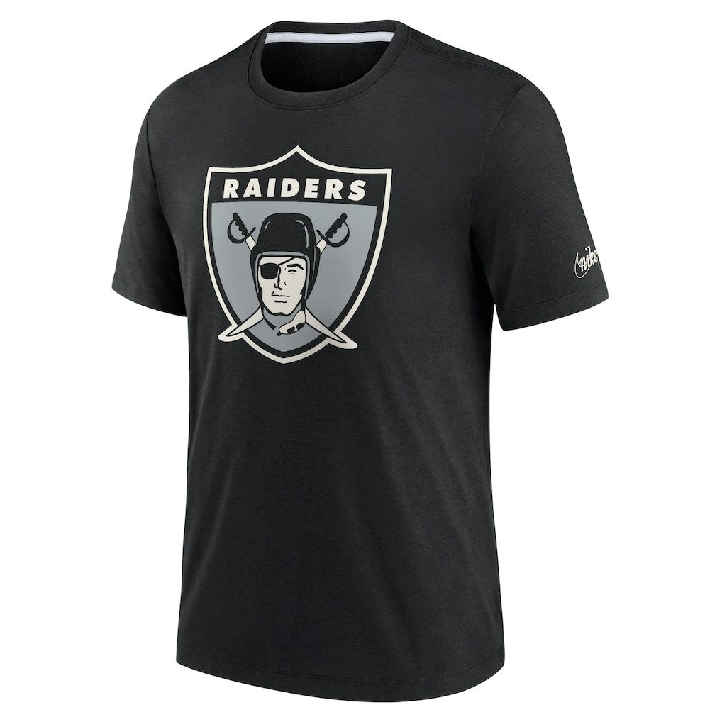 Las Vegas Raiders Rewind Playback Logo Tri-Blend T-Shirt - Black - Nike