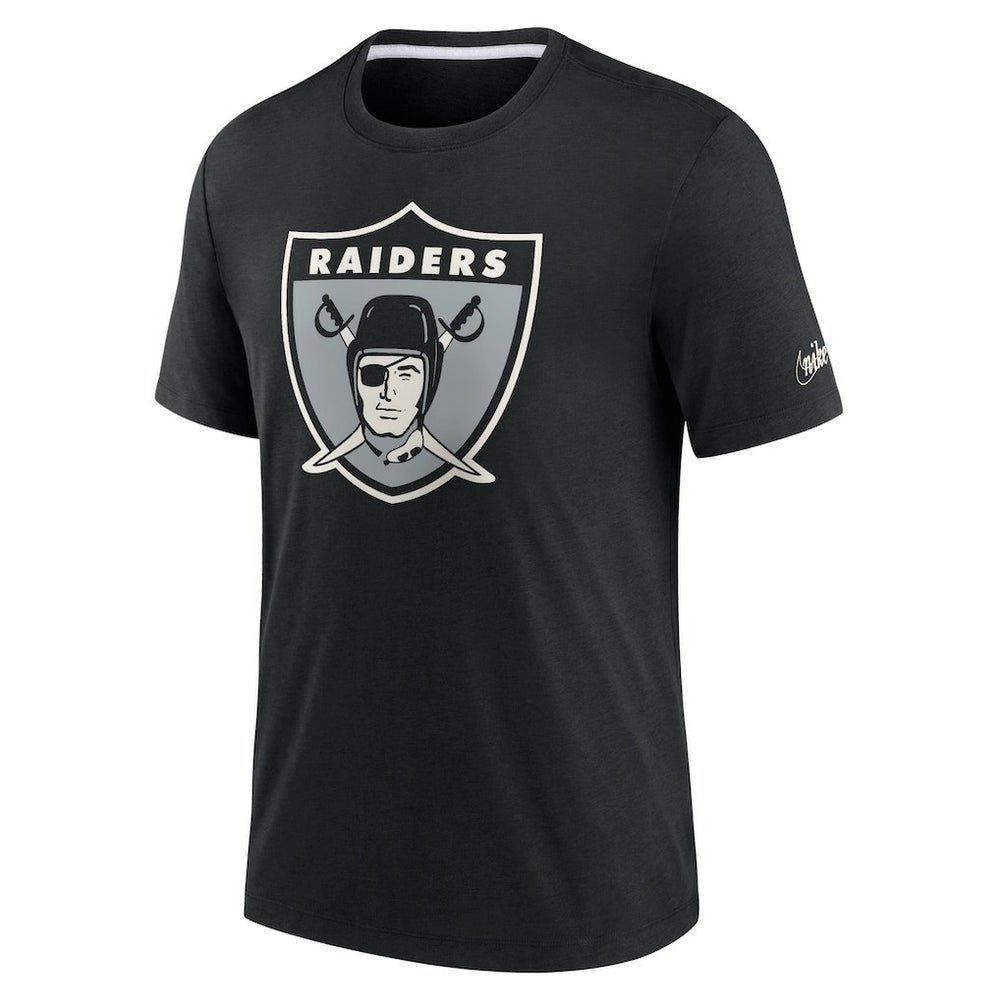 Las Vegas Raiders Rewind Playback Logo Tri-Blend T-Shirt - Black - Nike