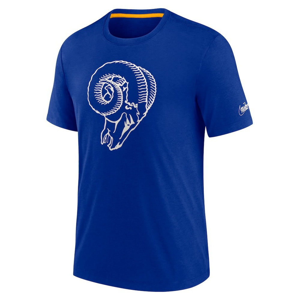 Los Angeles Rams Rewind Playback Logo Tri-Blend T-Shirt - Royal - Nike
