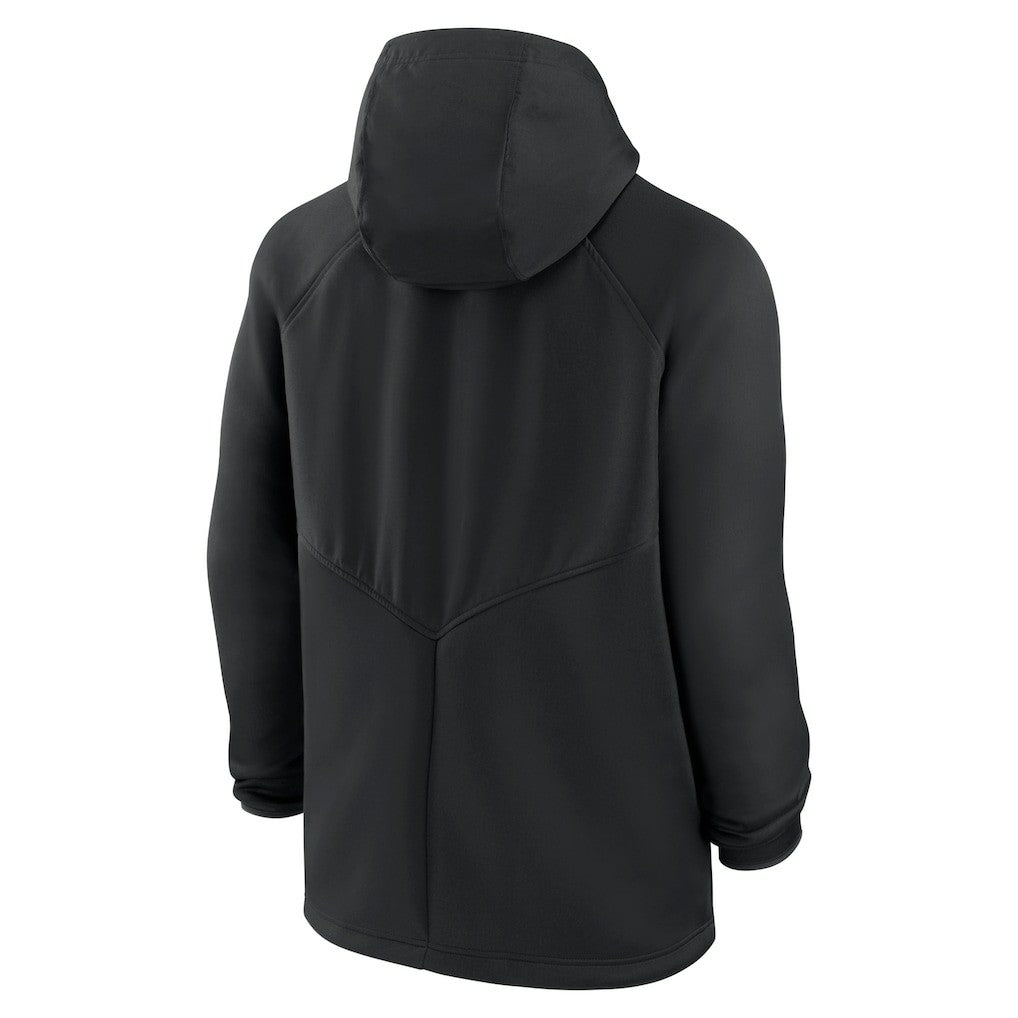 Kansas City Chiefs Spacer Raglan Performance Full-Zip Hoodie - Black - Nike