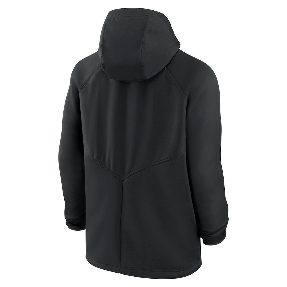 Kansas City Chiefs Spacer Raglan Performance Full-Zip Hoodie - Black - Nike