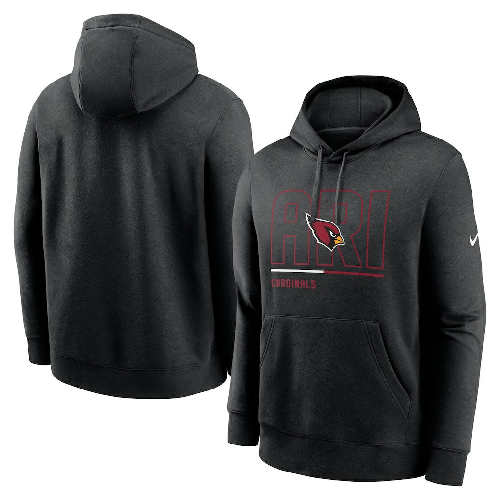 Arizona Cardinals City Code Club Fleece Pullover Hoodie - Black - Nike