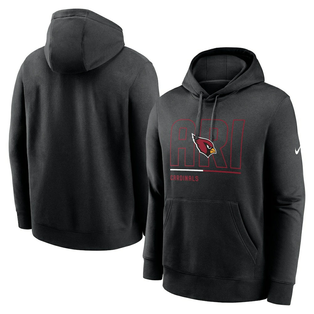 Arizona Cardinals City Code Club Fleece Pullover Hoodie - Black - Nike