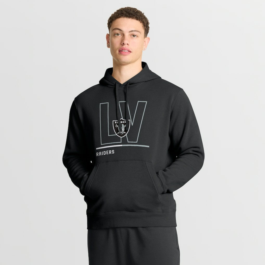 Las Vegas Raiders City Code Club Fleece Pullover Hoodie - Black - Nike