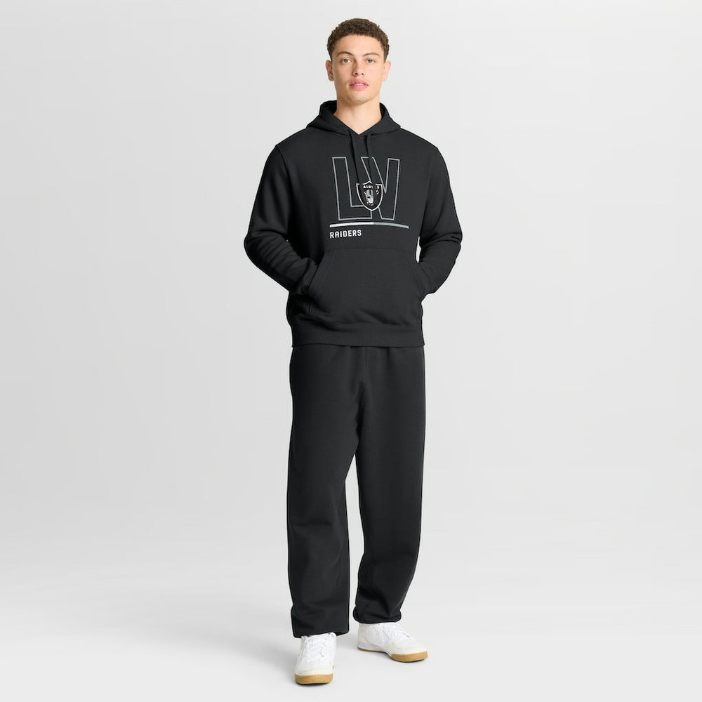 Las Vegas Raiders City Code Club Fleece Pullover Hoodie - Black - Nike
