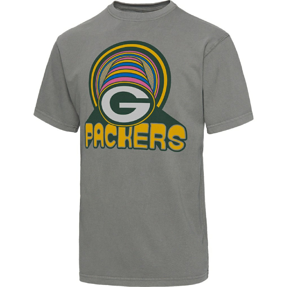 Green Bay Packers Junk Food Wonderland Infinity Vibe T-Shirt - Graphite - NFL