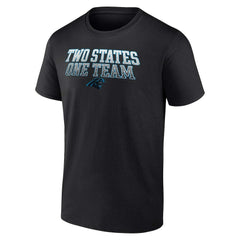 Carolina Panthers Big & Tall Two States One Team Statement T-Shirt - Black - Fanatics