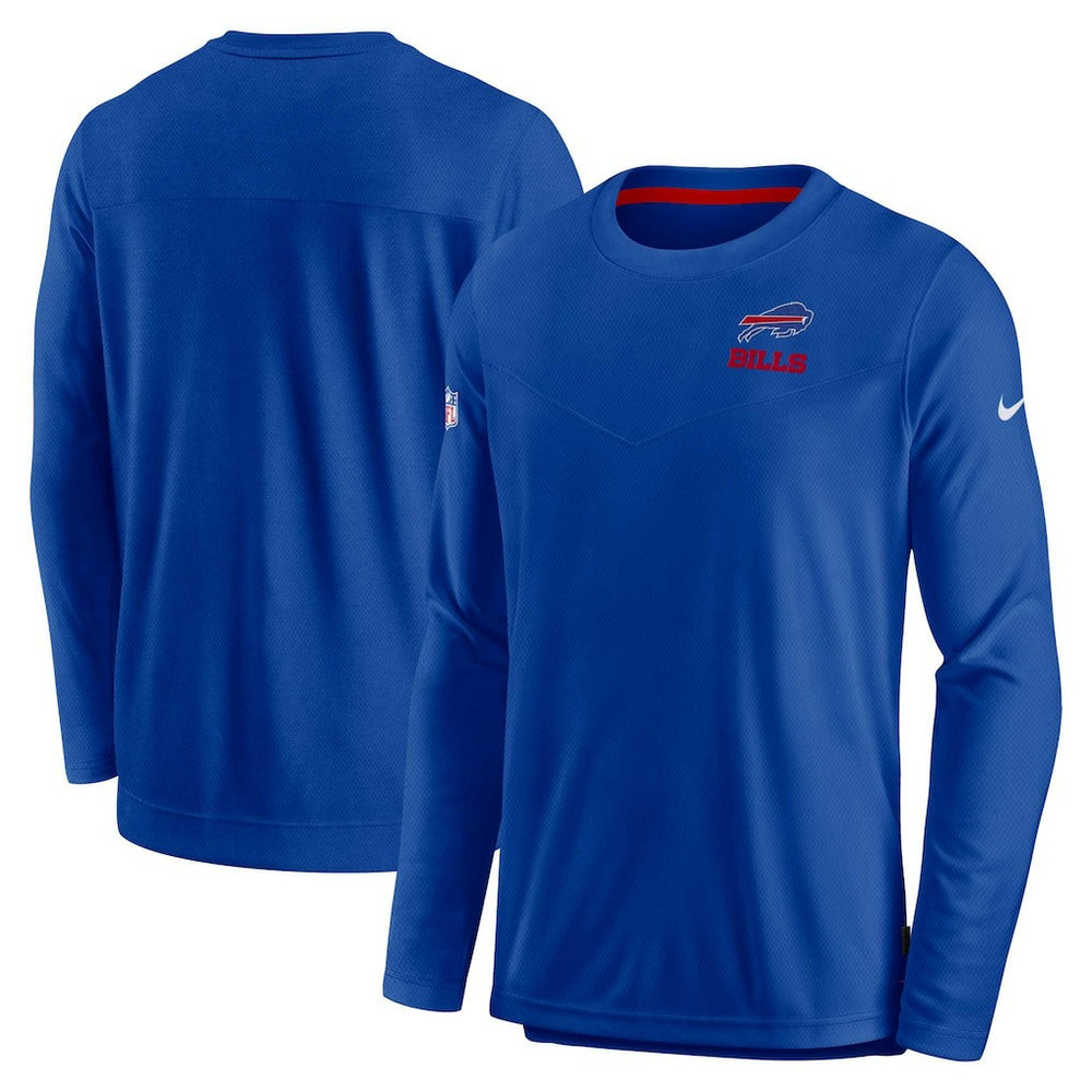 Buffalo Bills Sideline Lockup Performance Pullover Sweatshirt - Royal - Nike