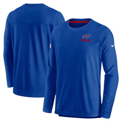 Buffalo Bills Sideline Lockup Performance Pullover Sweatshirt - Royal - Nike