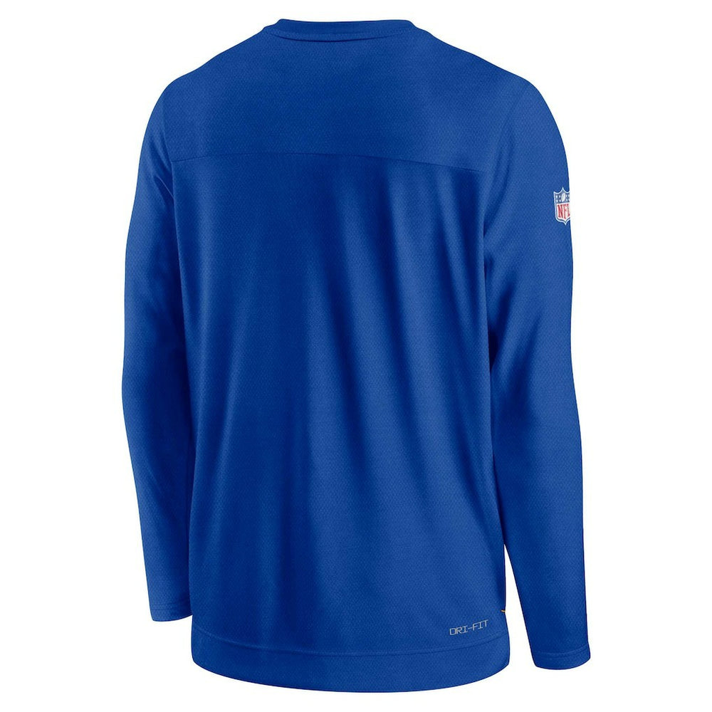 Buffalo Bills Sideline Lockup Performance Pullover Sweatshirt - Royal - Nike