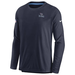 Tennessee Titans Sideline Lockup Performance Pullover Sweatshirt - Navy - Nike