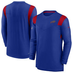 Buffalo Bills Sideline Tonal Logo Performance Player Long Sleeve T-Shirt - Royal - Nike