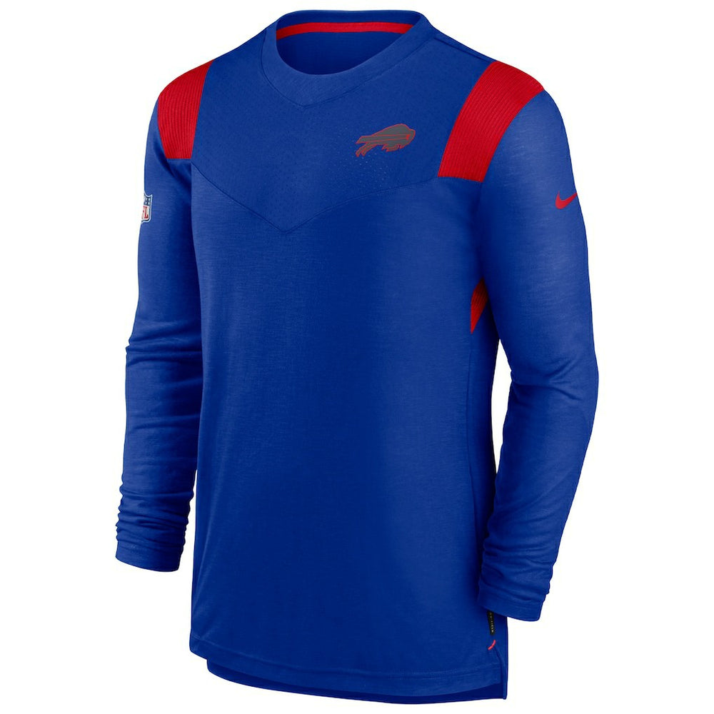 Buffalo Bills Sideline Tonal Logo Performance Player Long Sleeve T-Shirt - Royal - Nike