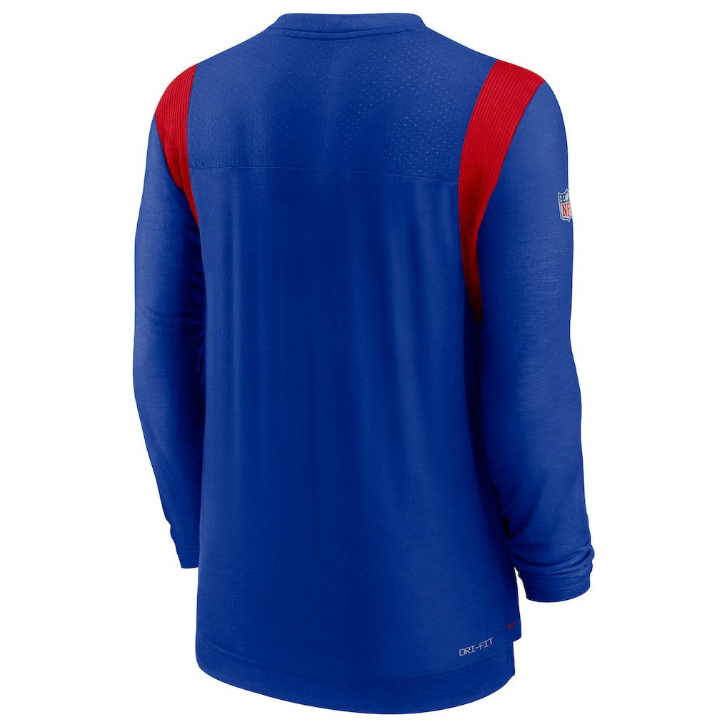 Buffalo Bills Sideline Tonal Logo Performance Player Long Sleeve T-Shirt - Royal - Nike