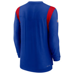 Buffalo Bills Sideline Tonal Logo Performance Player Long Sleeve T-Shirt - Royal - Nike
