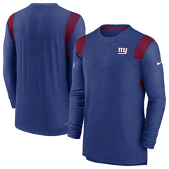 New York Giants Sideline Tonal Logo Performance Player Long Sleeve T-Shirt - Royal - Nike