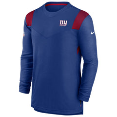New York Giants Sideline Tonal Logo Performance Player Long Sleeve T-Shirt - Royal - Nike