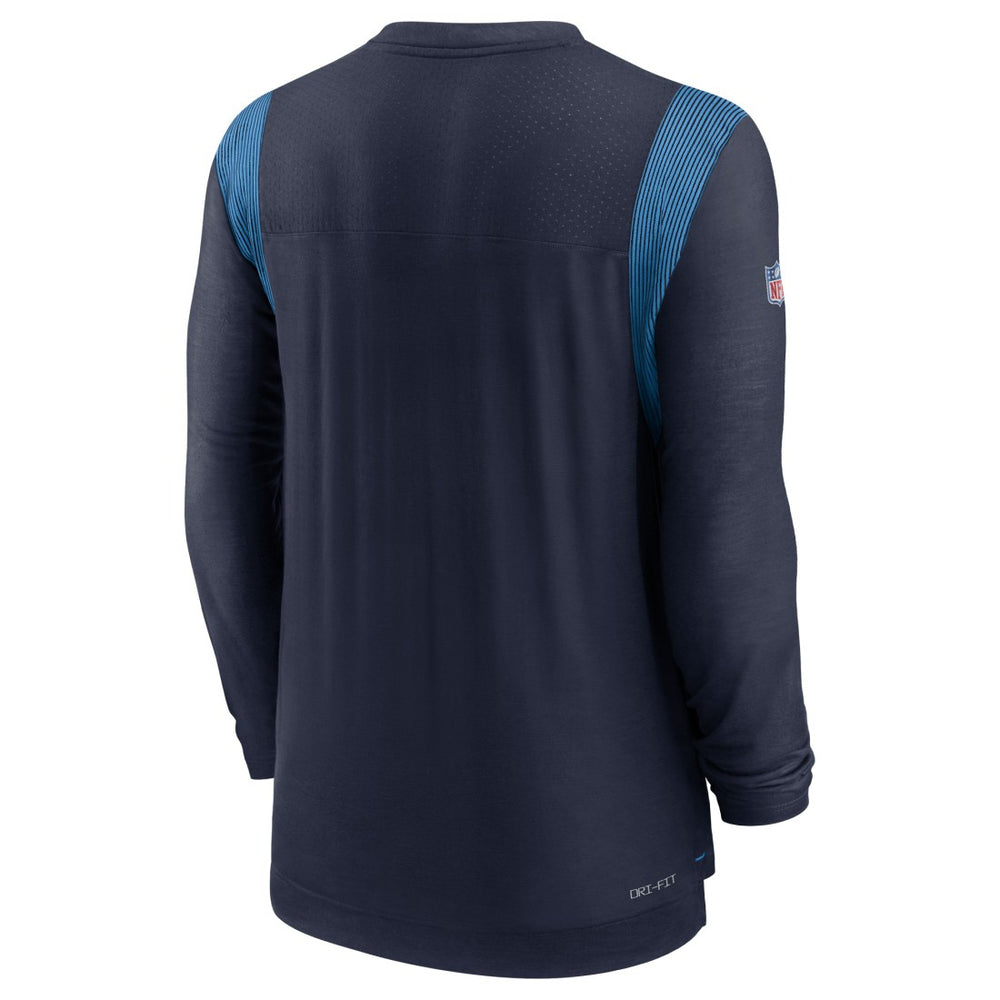 Tennessee Titans Sideline Tonal Logo Performance Player Long Sleeve T-Shirt - Navy - Nike