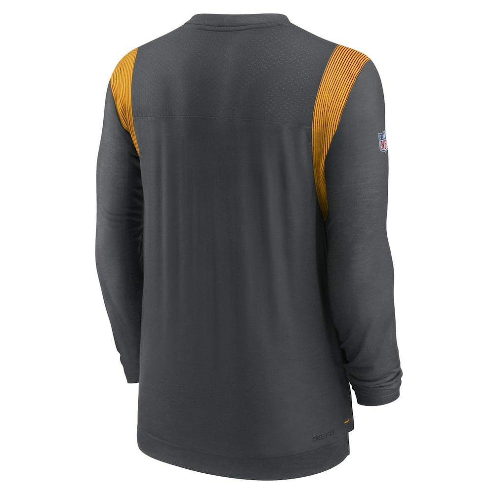 Washington Commanders Sideline Tonal Logo Performance Player Long Sleeve T-Shirt - Charcoal - Nike