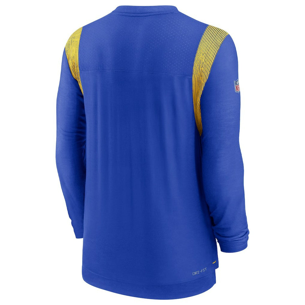 Los Angeles Rams Sideline Tonal Logo Performance Player Long Sleeve T-Shirt - Royal - Nike