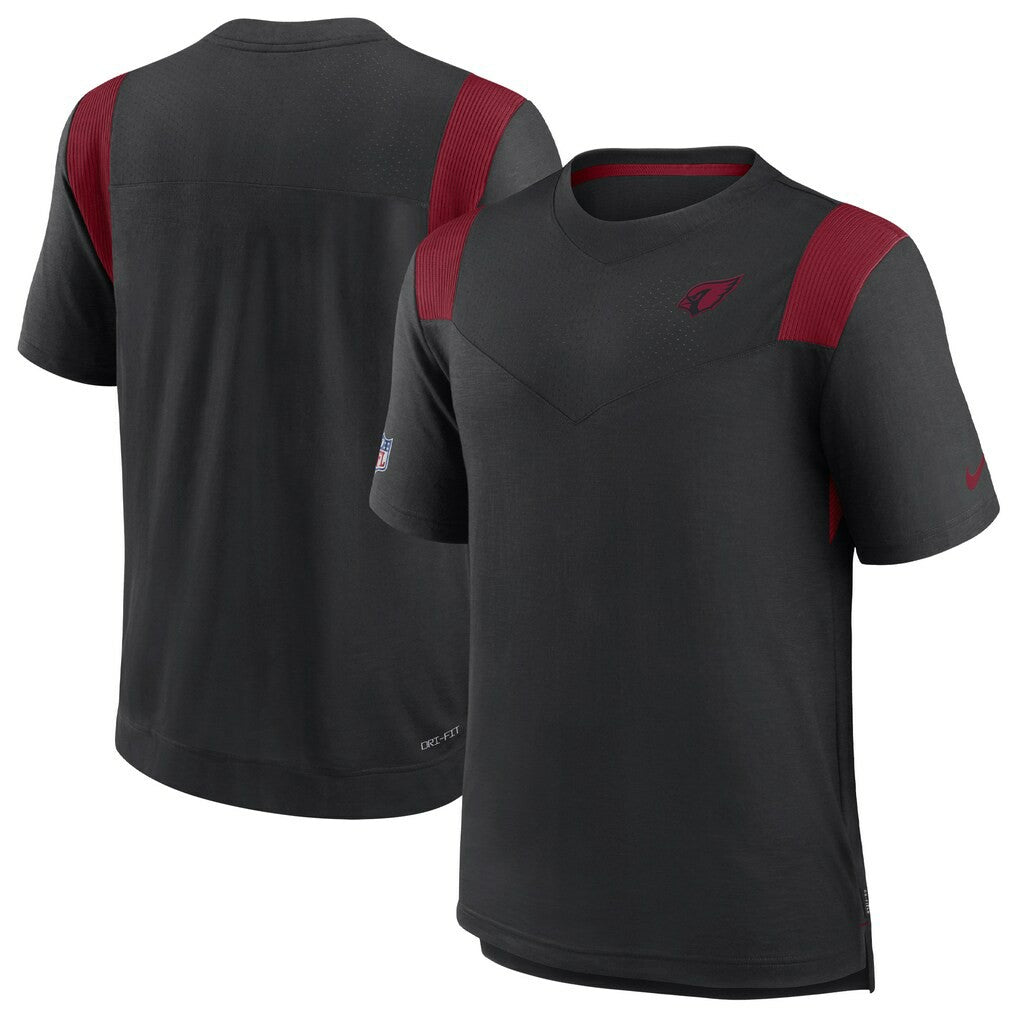 Arizona Cardinals Sideline Tonal Logo Performance Player T-Shirt - Black - Nike