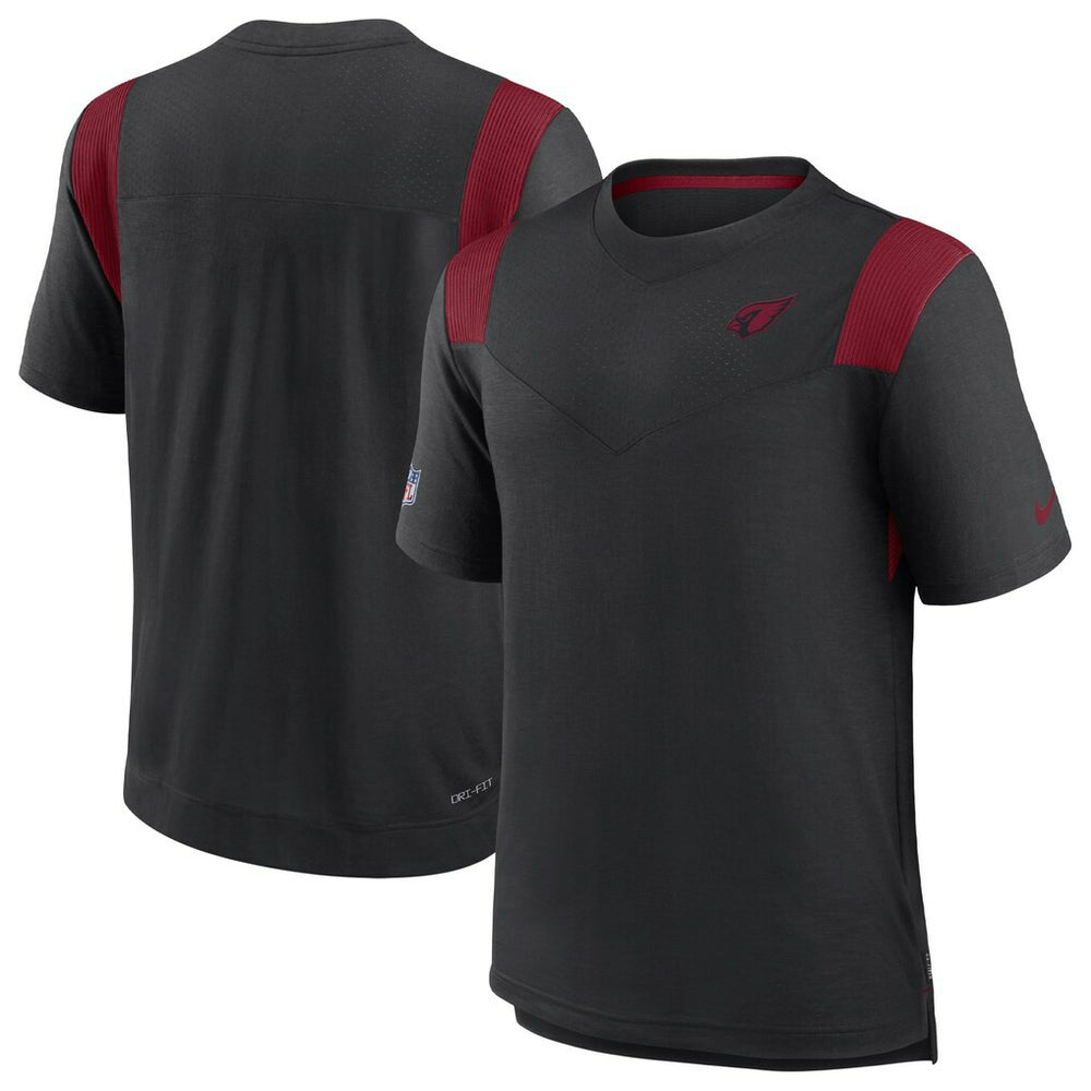 Arizona Cardinals Sideline Tonal Logo Performance Player T-Shirt - Black - Nike