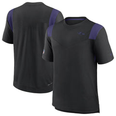 Baltimore Ravens Sideline Tonal Logo Performance Player T-Shirt - Black - Nike