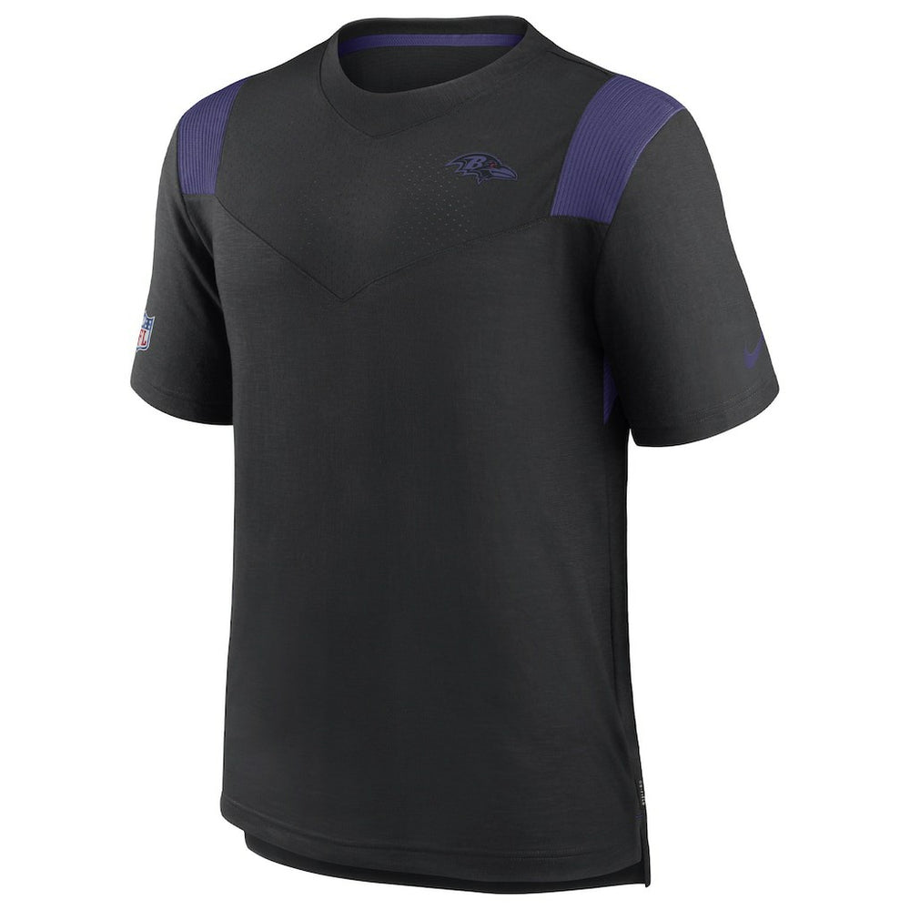 Baltimore Ravens Sideline Tonal Logo Performance Player T-Shirt - Black - Nike