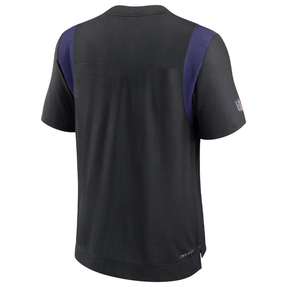 Baltimore Ravens Sideline Tonal Logo Performance Player T-Shirt - Black - Nike