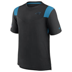 Carolina Panthers Sideline Tonal Logo Performance Player T-Shirt - Black - Nike