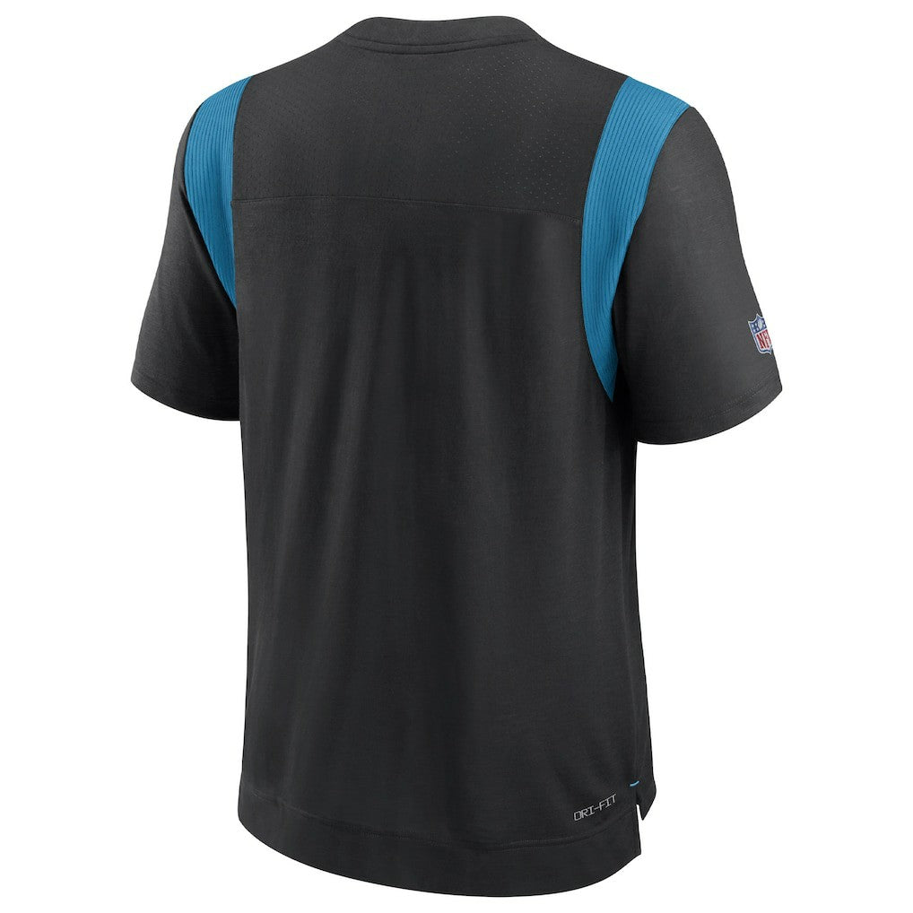 Carolina Panthers Sideline Tonal Logo Performance Player T-Shirt - Black - Nike